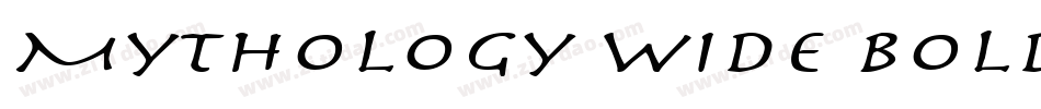 Mythology Wide BoldItalic字体转换